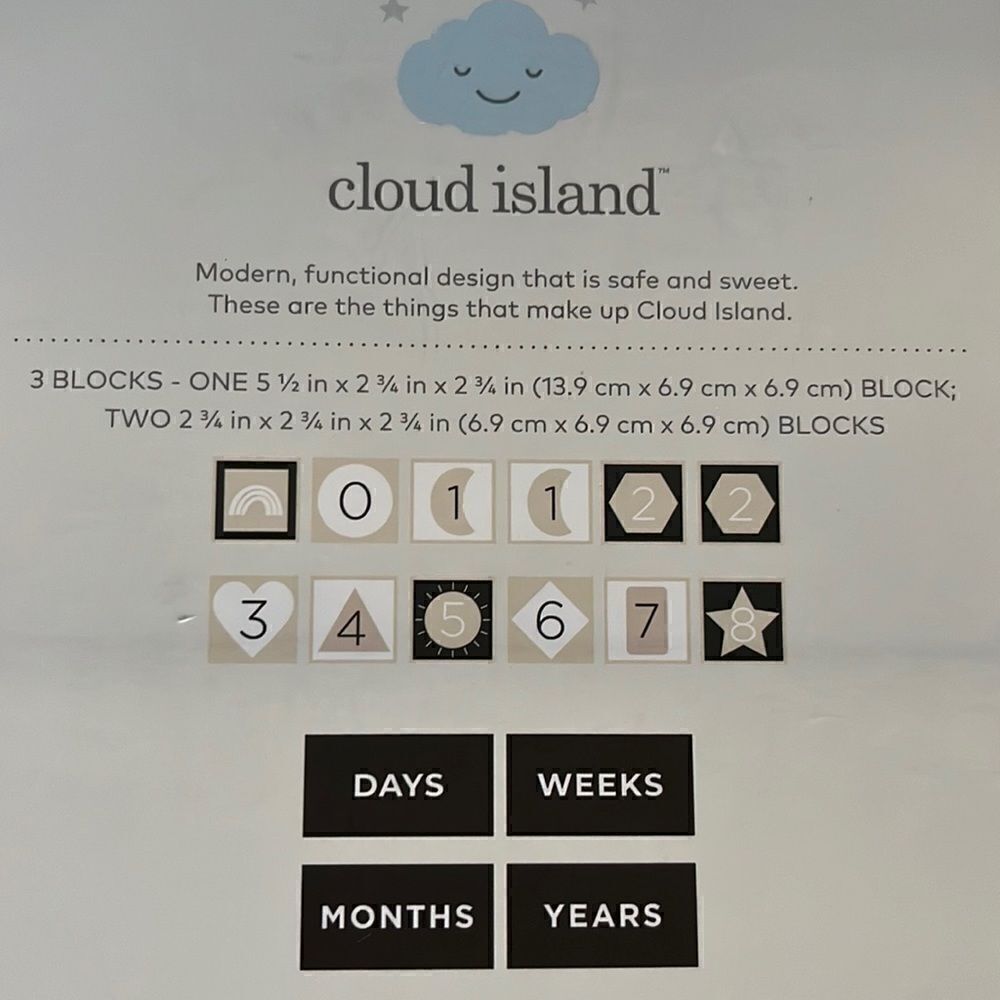 Baby Milestone Blocks - Picture 2 of 2
